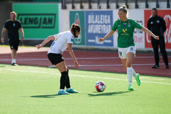 Birta Georgsdóttir reyndist Þór/KA óþægur ljár í þúfu í leiknum í dag.