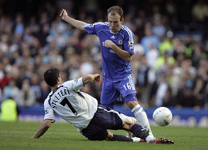 Arjen Robben var í byrjunarliði Chelsea gegn Tottenham í gær.