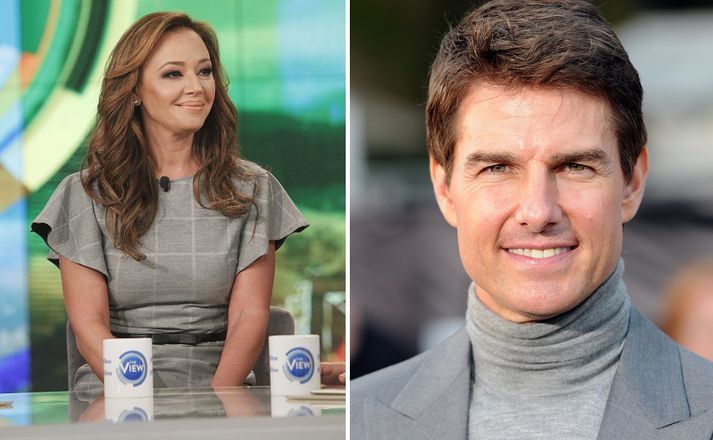 Leah Remini og Tom Cruise.