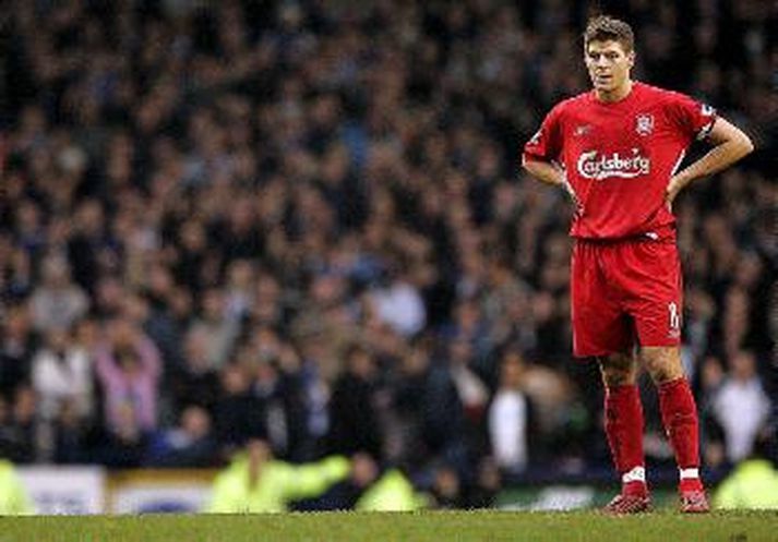 Steven Gerrard, fyrirliði Liverpool.