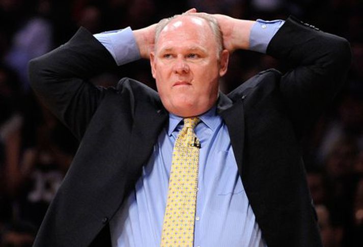 George Karl var ekki hrifinn af dómgæslunni í nótt