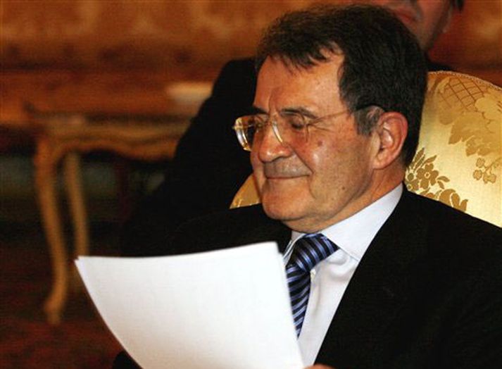 Romano Prodi, aftur forsætisráðherra Ítalíu.