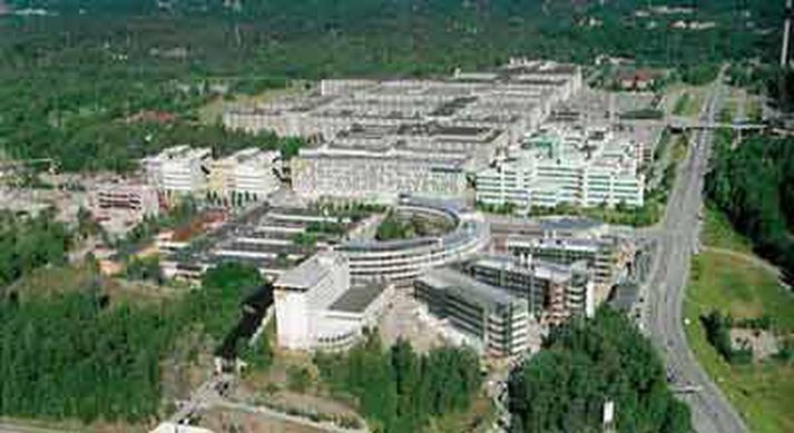 Karolinska sjúkrahúsið í Huddinge.