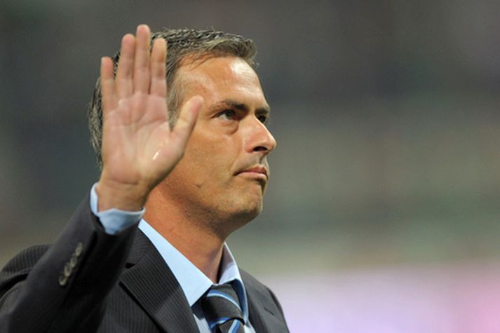 Jose Mourinho, knattspyrnustjóri Inter.