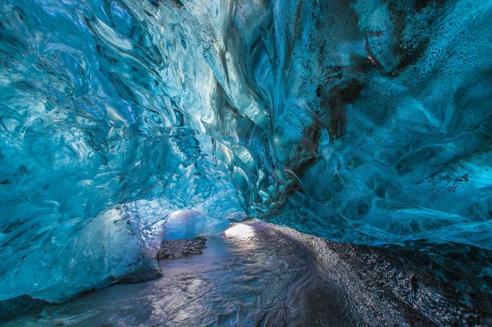 Íshellir í Breiðamerkurjökli. Mynd úr safni.