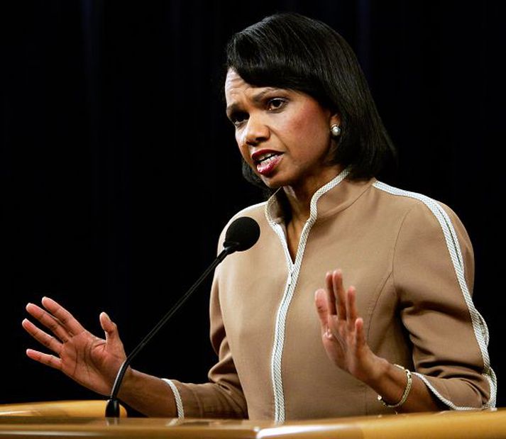 Condoleezza Rice Utanríkisráðherra Bandaríkjanna heldur til Ísraels á morgun.