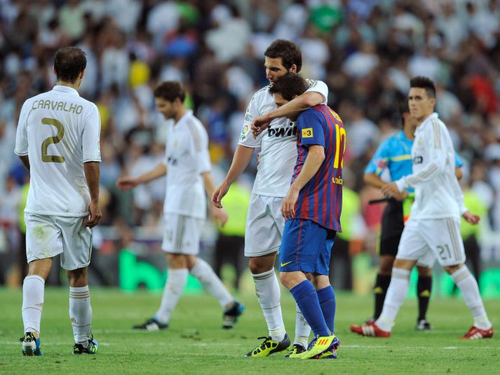 Gonzalo Higuain og Leo Messi spila í kvöld en líklega ekki um helgina.