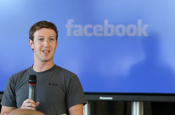 Mark Zuckerberg er stofnandi Facebook. Mynd/ afp.