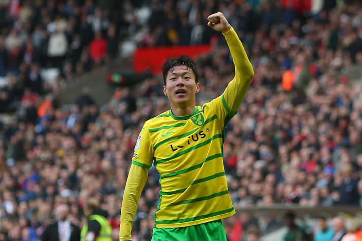 Hwang Ui-Jo í leik með Norwich City.