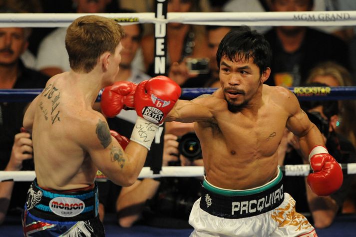 Pacquiao slátraði Hatton fyrir skemmstu.