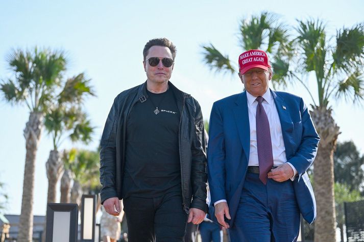 Elon Musk og Donald Trump.