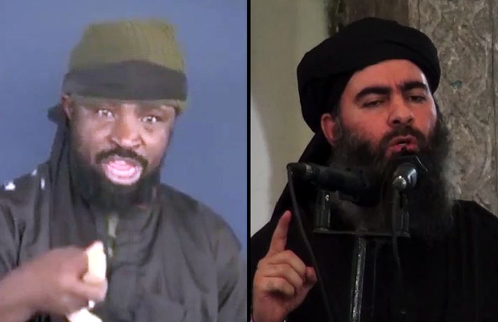 Abubakar Shekau og Abu Bakr al-Baghdadi.