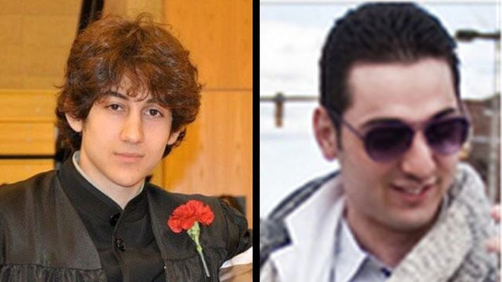 Dzhokhar (t.v.) og Tamerlan Tsarnaev.