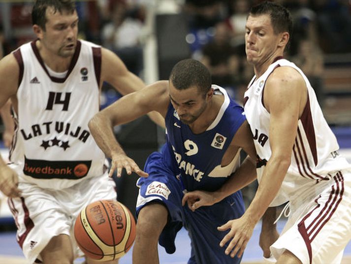 Tony Parker var frábær hjá Frökkum.