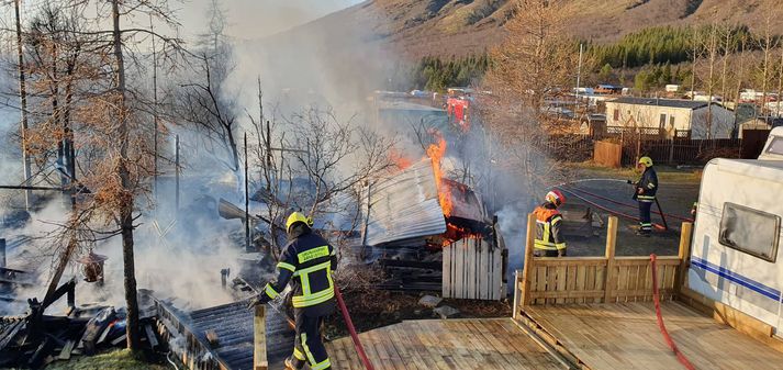 W październiku doszło do pożaru na terenie kempingu.