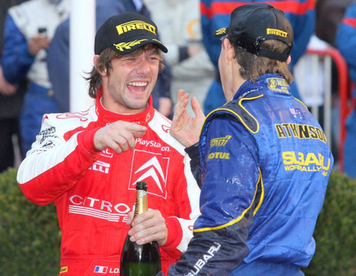 Sebastien Loeb og Chris Atkenson.