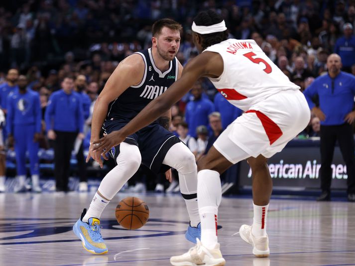 Luka Doncic hefur farið frábærlega af stað á tímabilinu með Dallas Mavericks.