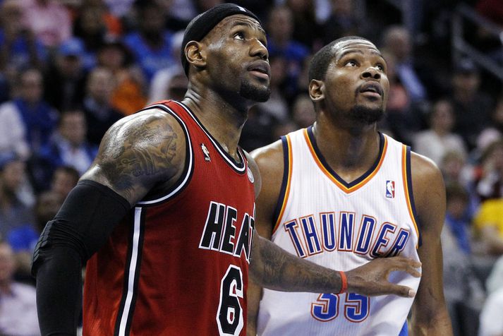 LeBron James og Kevin Durant.