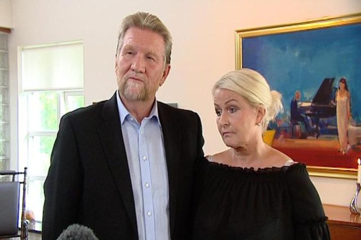 Gunnar Þorsteinsson og Jónína Benediktsdóttir.