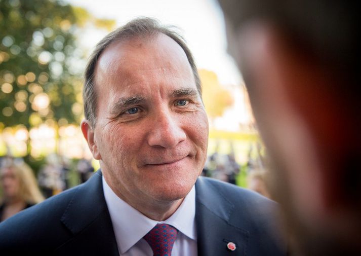 Stefan Löfven kynnti nýja ríkisstjórn sína í morgun.