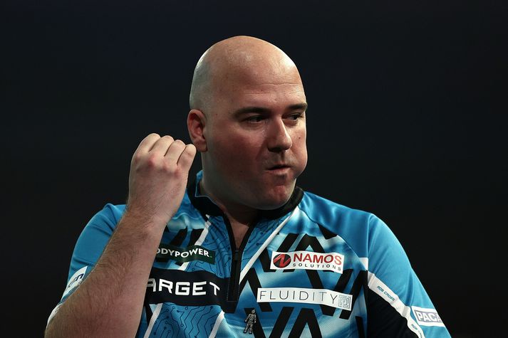 Rob Cross sýndi óánægju sína með handahreyfingum og svipbrigðum.