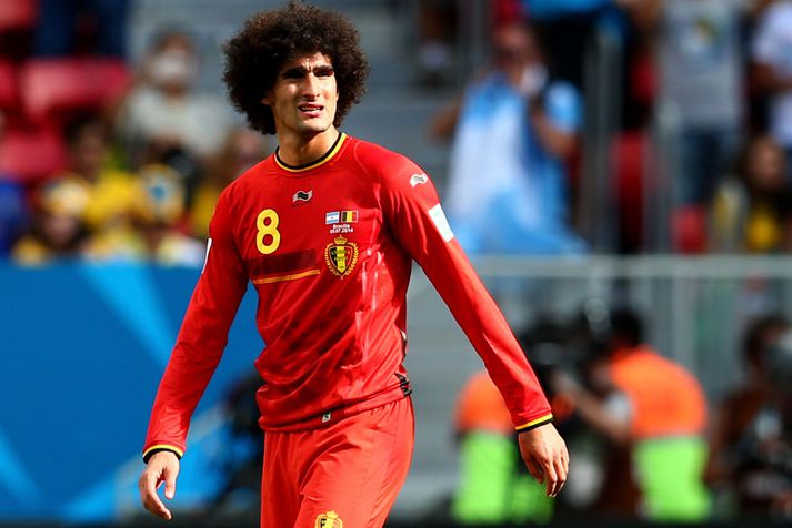 Marouane Fellaini, leikmaður Belgíu.