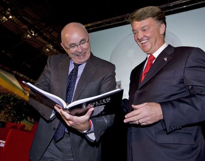 Michael van Praag og hollenski þjálfarinn Louis van Gaal á góðri stundu.