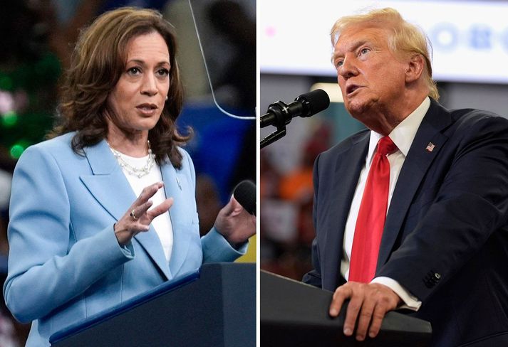 Kamala Harris og Donald Trump.