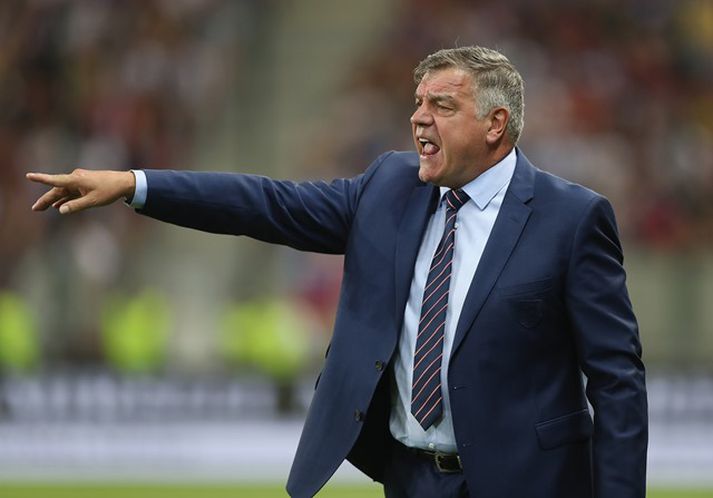 Enska landsliðið vann eina leikinn undir stjórn Sams Allardyce.