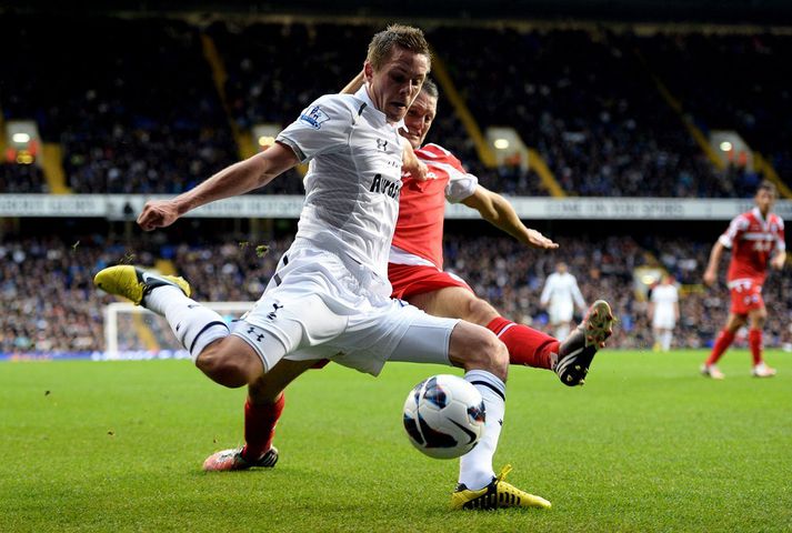 Gylfi í leik með Tottenham