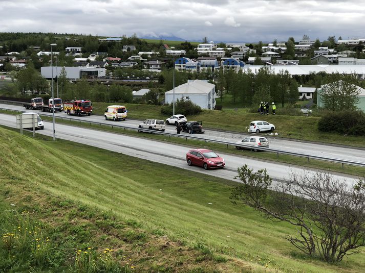 Frá vettvangi í júní síðastliðnum.