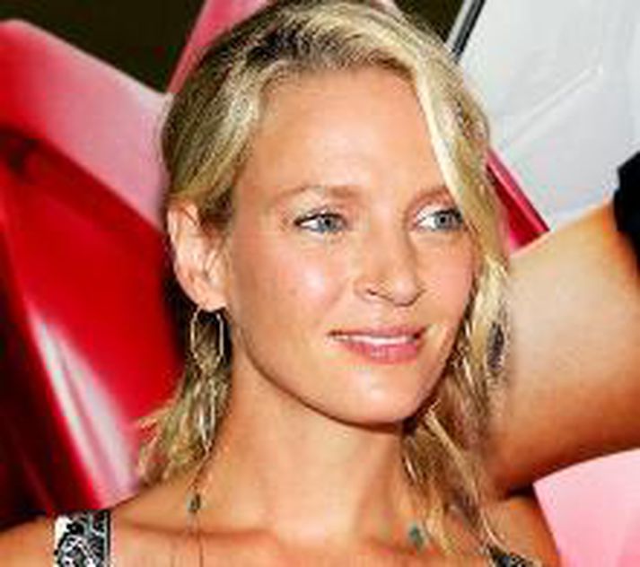 Uma Thurman mætir á frumsýningu myndar sinnar My Super Ex-Girlfriend í New York sl. sumar.