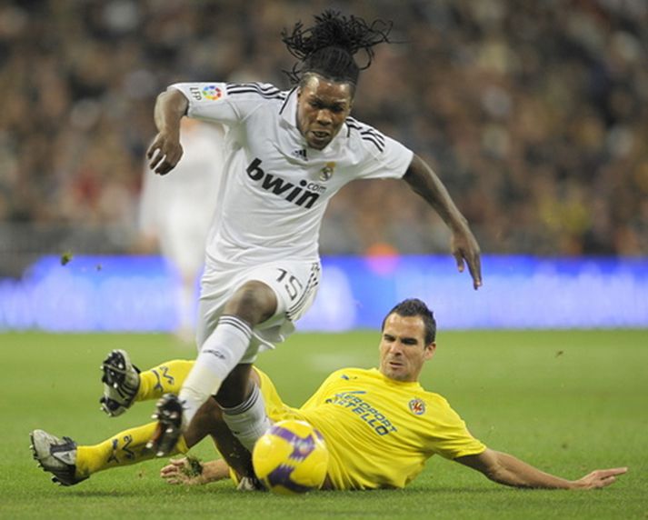 Royston Drenthe í leik með Real Madrid.