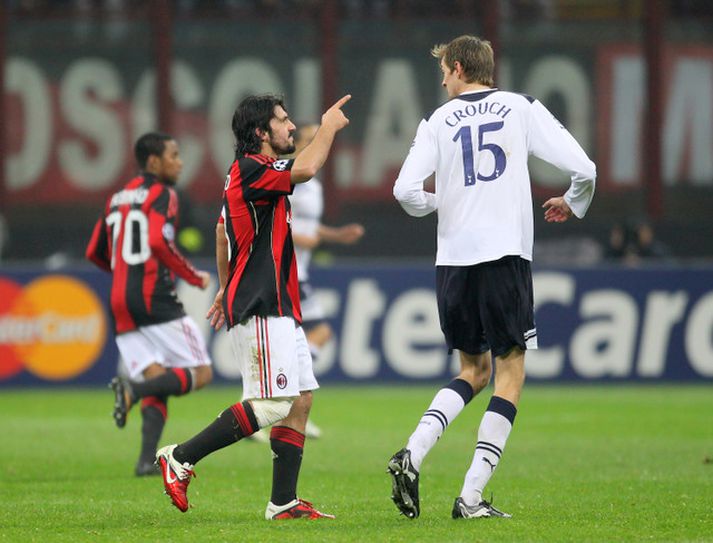 Gennaro Gattuso og Peter Crouch.