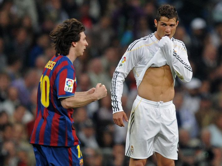 Cristiano Ronaldo og Lionel Messi.