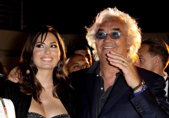 HjónakorninElisabetta Gregoraci og Flavio Briatore.