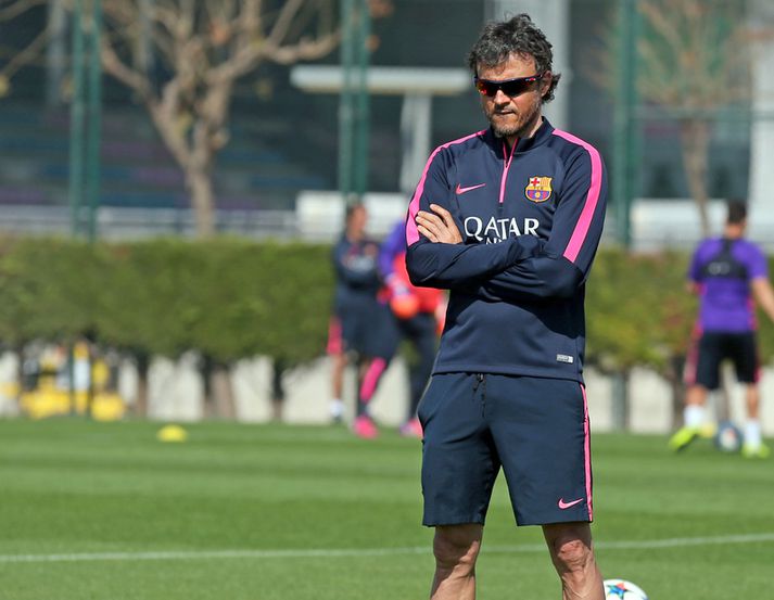 Luis Enrique, þjálfari Barcelona.