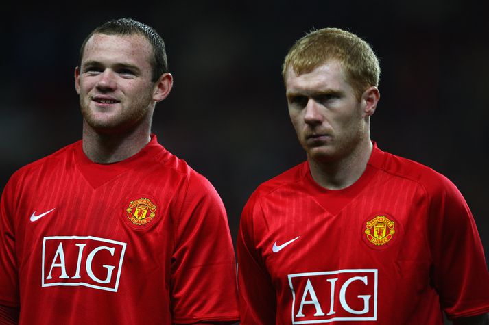 Wayne Rooney og Paul Scholes.