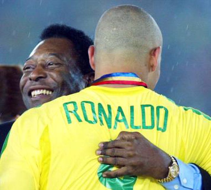 Pele og Ronaldo á góðum tíma.