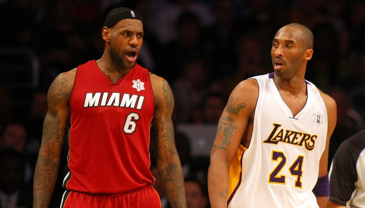 Kobe Bryant og LeBron James.