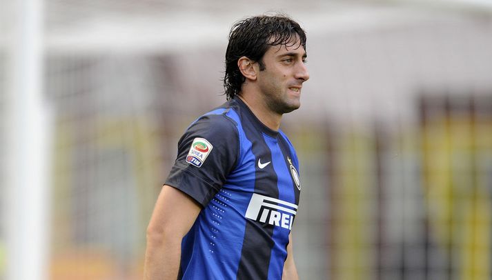 Diego Milito gerði eitt mark fyrir Inter í dag.