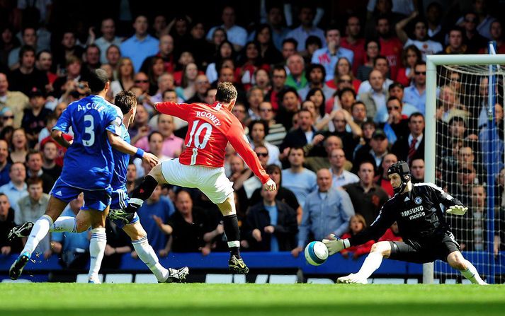 Wayne Rooney og Petr Cech mættust afar oft á sínum ferli.