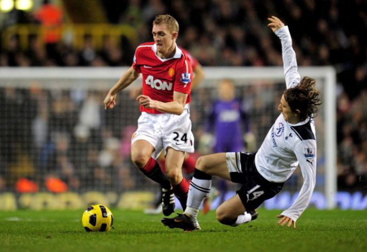 Darren Fletcher í leik með Man. Utd. Mynd. / Getty Images