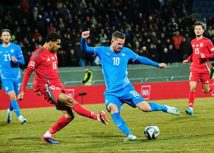 Gylfi Þór Sigurðsson spilaði síðast landsleik gegn Wales í október, í 2-2 jafnteflinu á Laugardalsvelli. Það var hans 83. A-landsleikur.