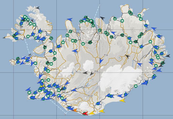 Gagnvirk vefsjá Vegagerðarinnar geymir mikið af upplýsingum.