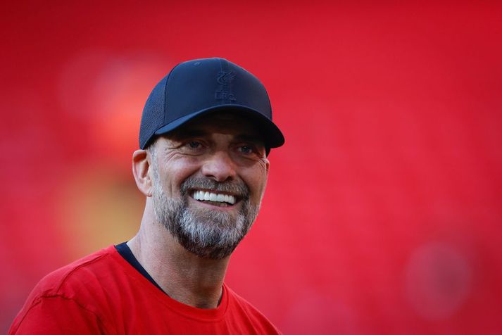 Jürgen Klopp naut gríðarlegra vinsælda hjá Liverpool enda batt hann meðal annars endi á þrjátíu ára bið félagsins eftir Englandsmeistaratitli.