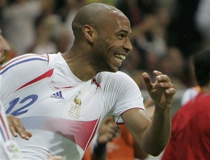 Thierry Henry skoraði eitt marka Frakka í kvöld