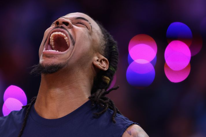 Ja Morant, leikmaður NBA liðsins Memphis Grizzlies, er lítríkur kappi en hann er lítið hrifinn af samfélagsmiðlum.