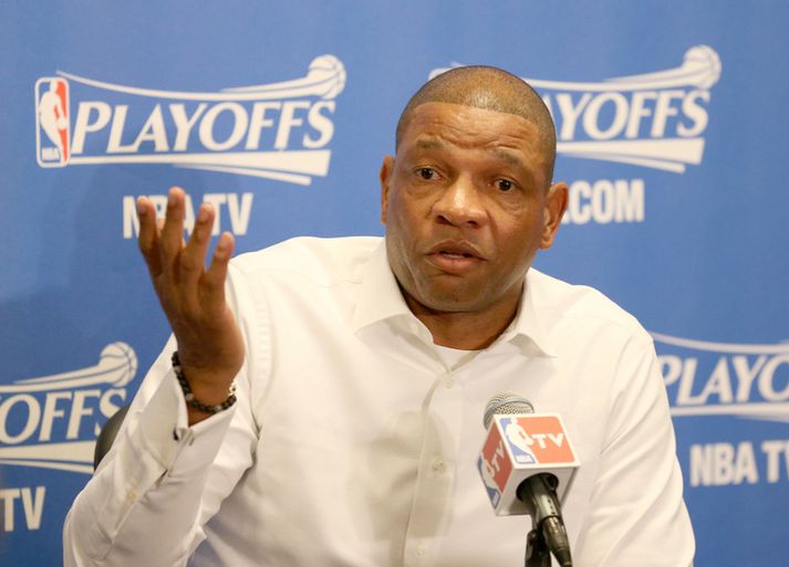 Doc Rivers var þyrstur eftir leik í nótt.