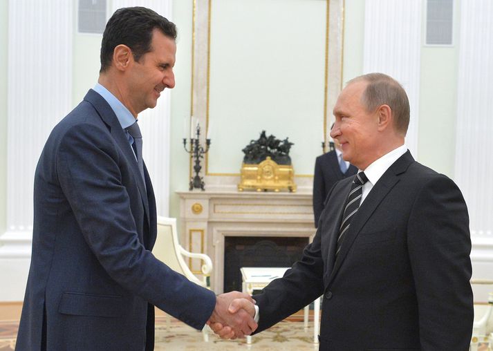 Assad og Pútin funduðu í síðasta mánuði.